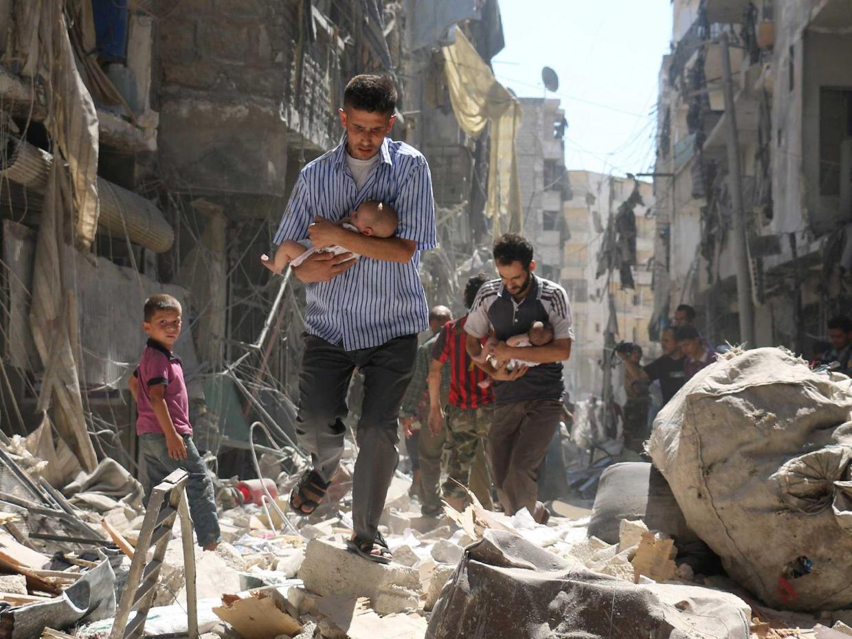 Aleppo (settembre 2016). Foto Getty.